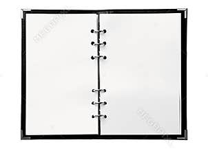 Blank notebook