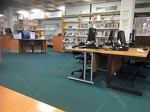 Computers in a library