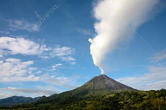 Arenal volcano in Costa Rica