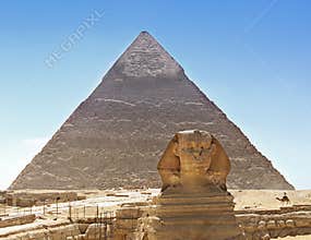 Sphinx and Pyramid, Egypt