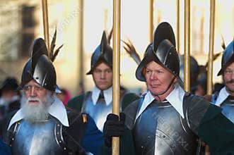 Pikemen in formation