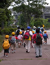 Schoolchildren group