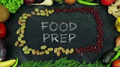 Food prep fruit stop motion
