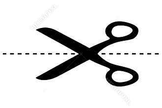 Scissor and cut mark