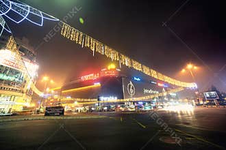 Bucharest downtown - Christmas theme lighting