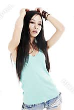 Chinese modern girl's portrait
