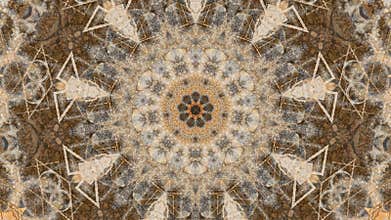 Virtual kaleidoscope sequence patterns, infinity or seamless loop.