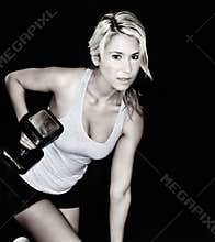 Health and fitness gym girl