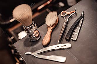 Tools of barber shop