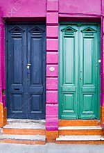 Two doors and four colors