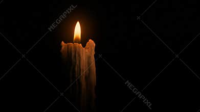 Old Candle Blown Out Closeup