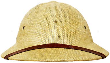 Pith Helmet Explorer Hat Isolated, Safari
