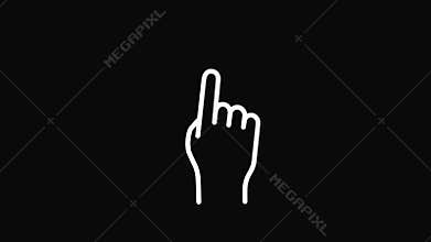 Touch gestures icon