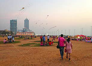 Evening park in Colombo