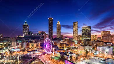 Atlanta, Georgia, USA Downtown Skyline