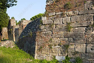 Ruins of ancient Roman amphitheater