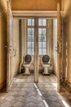 Old symmetrical toilets