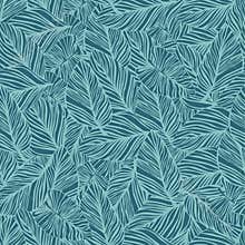Tropical pattern, palm leaves seamless vector floral background. Exotic plant. Summer nature jungle print.
