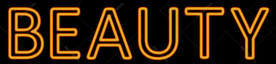 Beauty neon sign