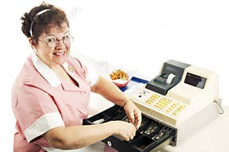 Cheerful Cashier