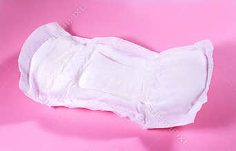 A new cotton white sanitary napkin.
