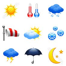 Weather icons.