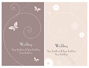 Set wedding invitation card 3