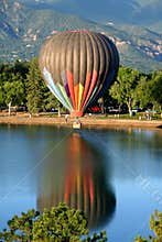 Hot Air Ballooning colors mountains