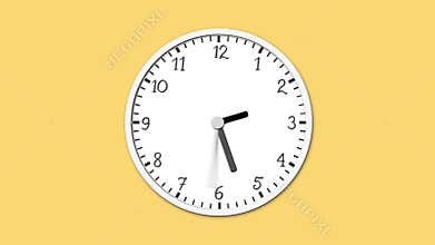 Animated clock time lapse