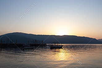 Sunrise at Marmaris bay - Turkey