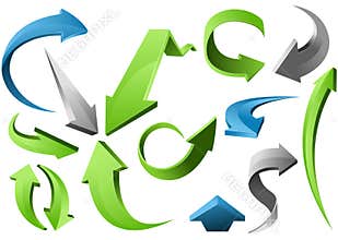 3D Arrow Signs