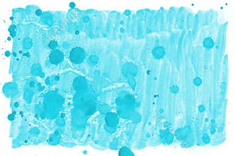 Colorful blue watercolor wet brush paint liquid background for wallpaper, card. Aquarelle bright color abstract hand drawn paper t