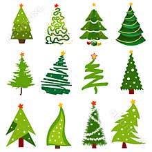 Christmas tree icons