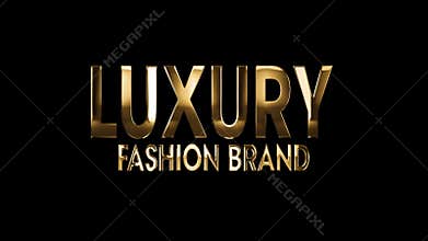 Luxury fashion brand - text animation