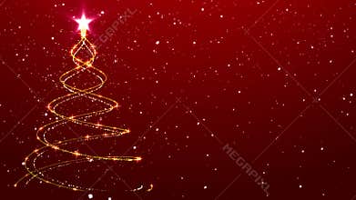 Christmas Background Tree Animated Background Falling Snow