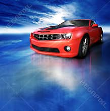 Red sports car