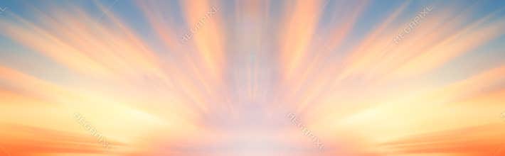 Background of colorful sky concept: Dramatic sunset with twilight color sky and clouds