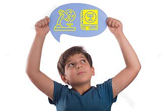 Biology sign on thought bubble