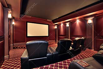 Theater in luxury home
