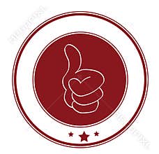 Hand with a thumb up