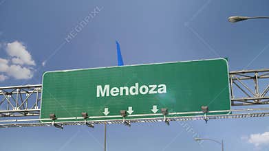 Airplane Landing Mendoza