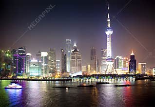 Night view of Shanghai, China