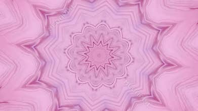 Abstract motion graphics background. Hypnotic mandala for meditation. Kaleidoscope stage visual effect for concert