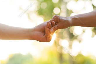 Nursing home or help for elderly concept