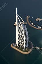 Dubai, view of the Burj al Arab hotel
