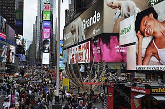 New York City, August 20th: Times Square Festival of Lights from Midtown Manhattan in New York City