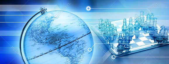 World Business Trade Strategy Chess