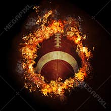 Football on fire