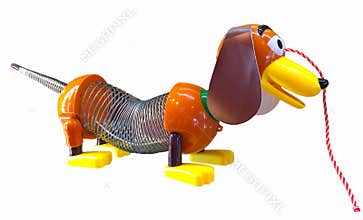 Disney Pixar Toy Story Slinky Toy Dog Isolated
