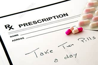 Prescription pad and pills